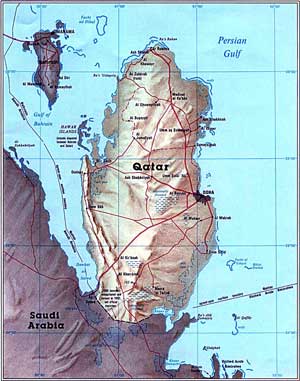 Qatar mapa
